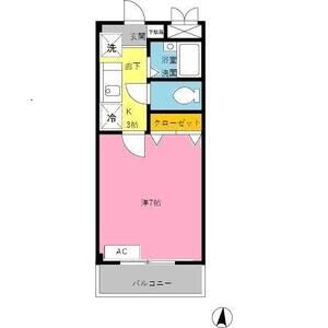 1K 間取り図