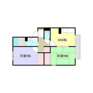 2DK 間取り図