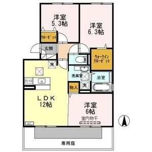 3LDK 間取り図