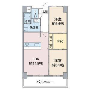 2LDK 間取り図
