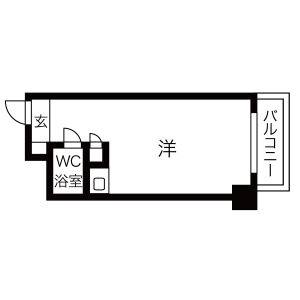 ワンルーム 間取り図