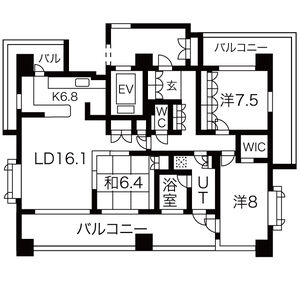 3LDK 間取り図