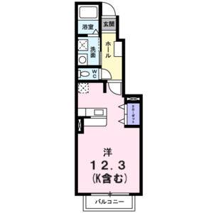 ワンルーム 間取り図