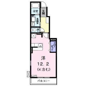 ワンルーム 間取り図