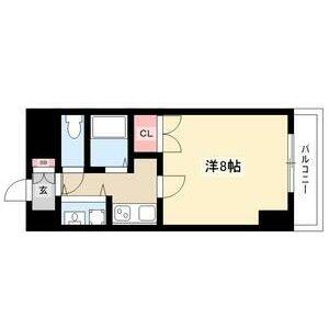 1K 間取り図