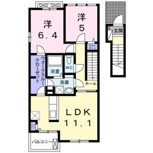 2LDK 間取り図