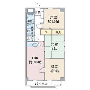 3LDK 間取り図