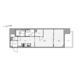 1DK 間取り図