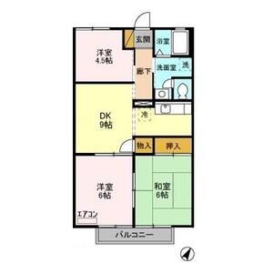 3DK 間取り図