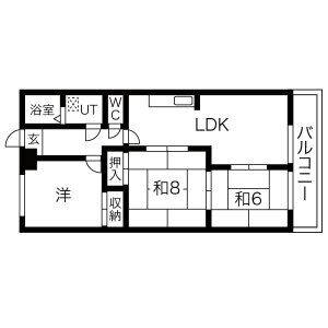 3DK 間取り図