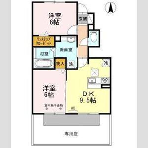 2DK 間取り図