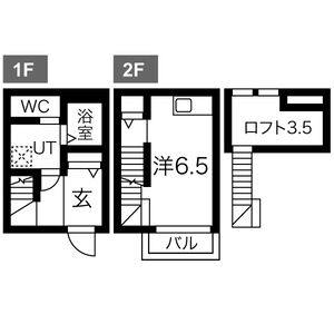 ワンルーム 間取り図
