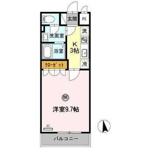 1K 間取り図