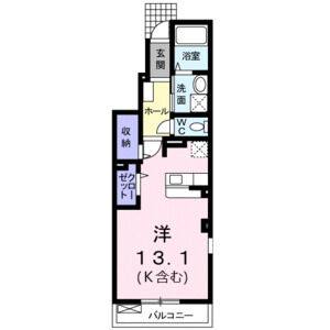 ワンルーム 間取り図