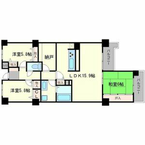 3LDK 間取り図
