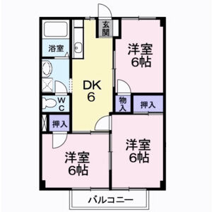 3DK 間取り図