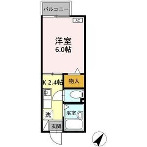 1K 間取り図