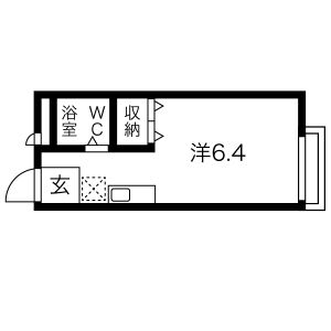 ワンルーム 間取り図
