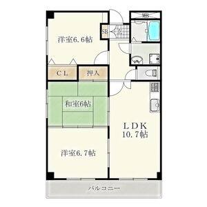 3LDK 間取り図