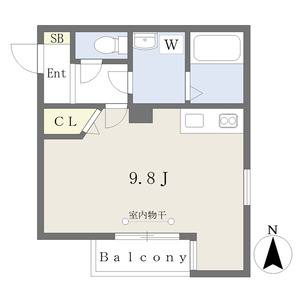 ワンルーム 間取り図