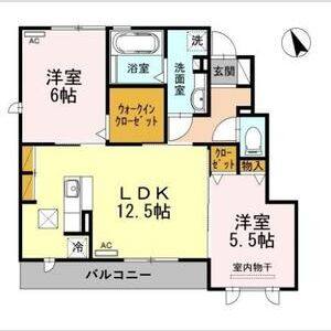 2LDK 間取り図