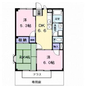3DK 間取り図