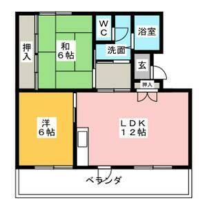 2LDK 間取り図
