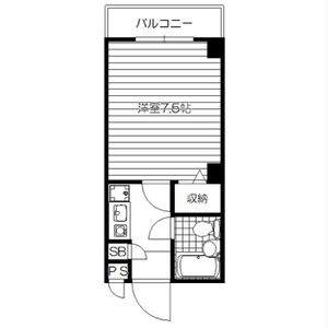 1K 間取り図