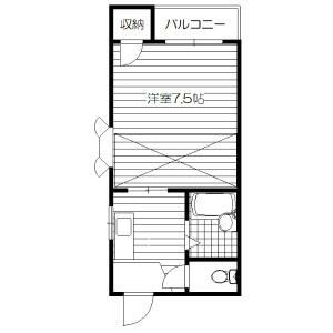 1K 間取り図