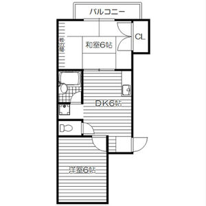 2DK 間取り図