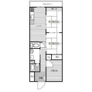 2DK 間取り図