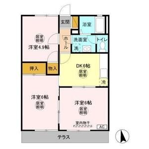 3DK 間取り図
