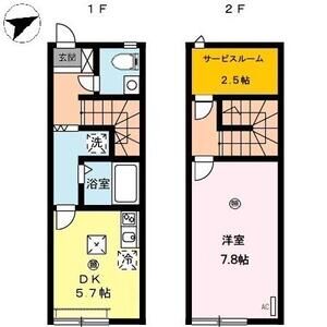 1DK 間取り図