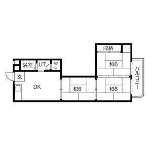 3DK 間取り図