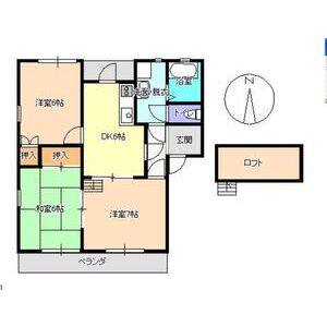 3DK 間取り図