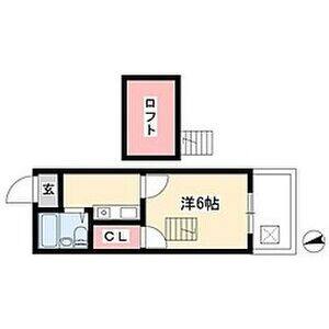 1K 間取り図