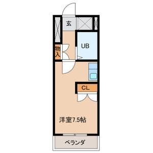 ワンルーム 間取り図