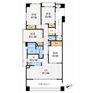 4LDK 間取り図
