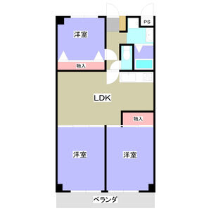 3LDK 間取り図