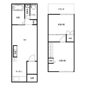 3DK 間取り図