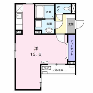 ワンルーム 間取り図