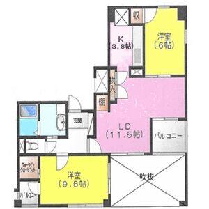 2LDK 間取り図