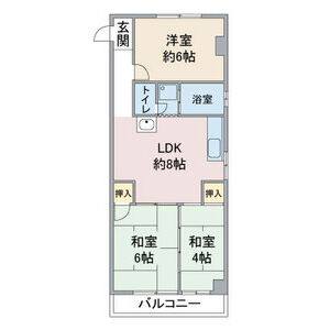 3DK 間取り図