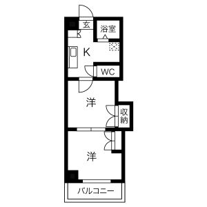 2K 間取り図