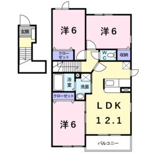 3LDK 間取り図