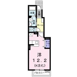 ワンルーム 間取り図