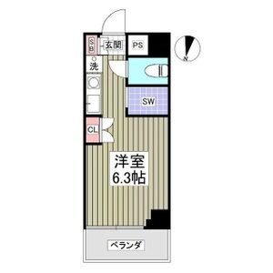 ワンルーム 間取り図