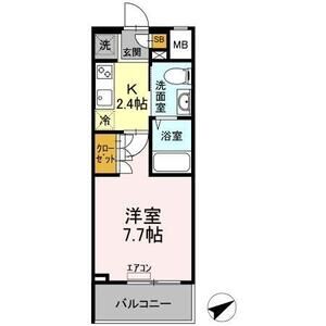 1K 間取り図