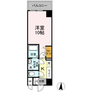 1K 間取り図