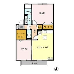 2LDK 間取り図